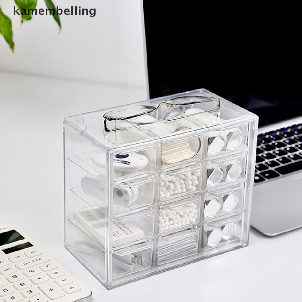 Hộp Ngăn Kéo Mini Bằng Nhựa Để Bàn Đựng Đồ Tiện Dụng