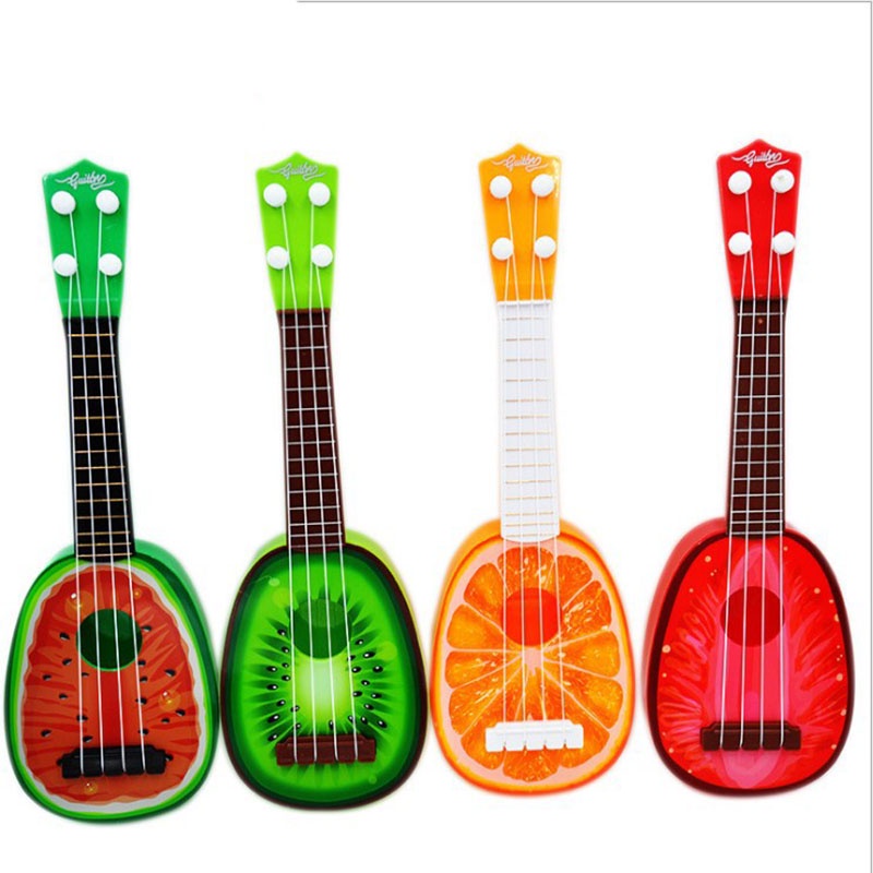 Đàn Ukulele Mini Bằng Gỗ Kèm Hộp Màu Sắc Xinh Xắn Dành Cho Bé