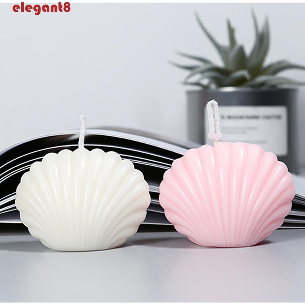 Khuôn Làm Bánh / Xà Phòng / Nến Hình Vỏ Sò 3D Bằng Nhựa Độc Đáo Tiện Dụng