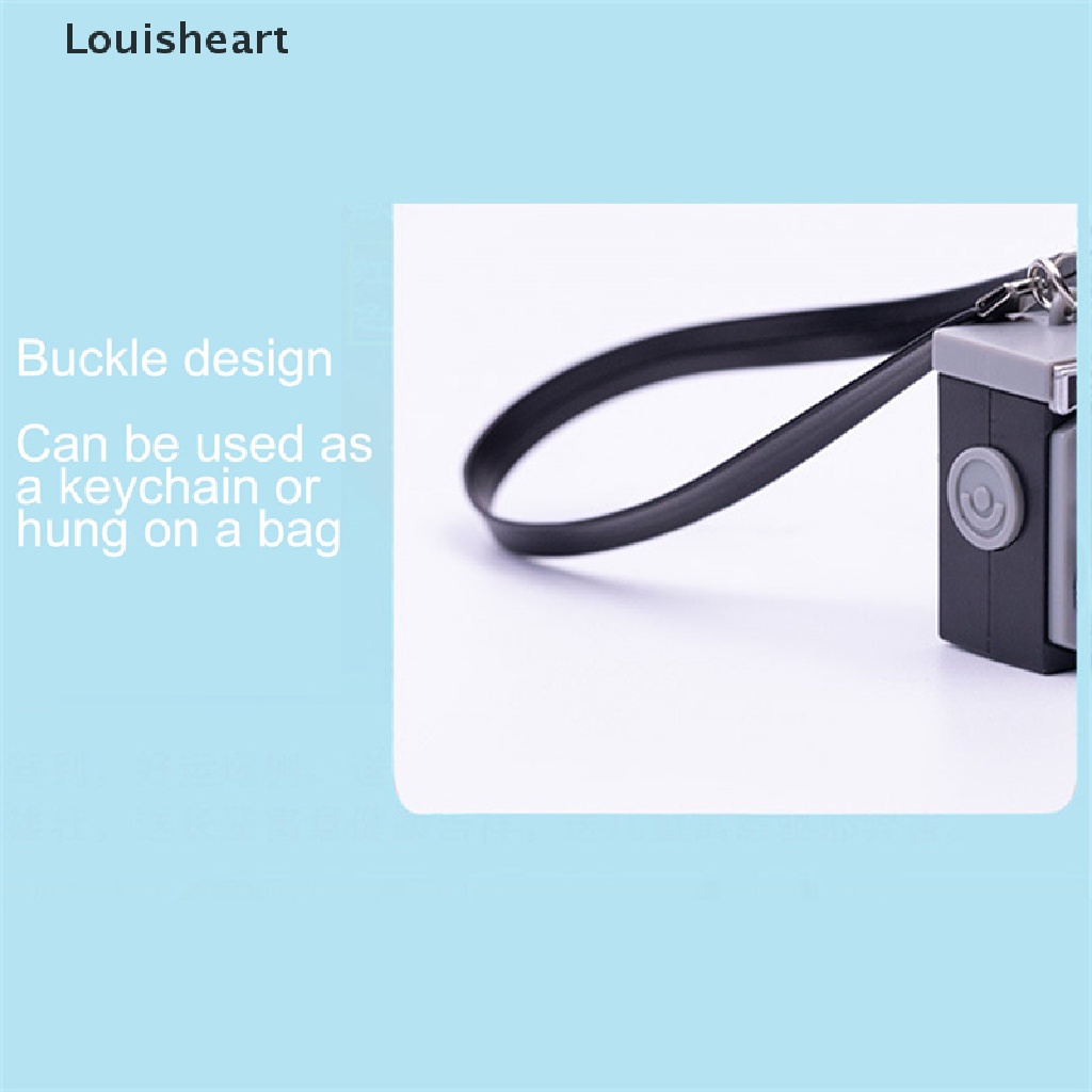 Móc Khóa Hình Máy Ảnh Có Đèn LED Xinh Xắn