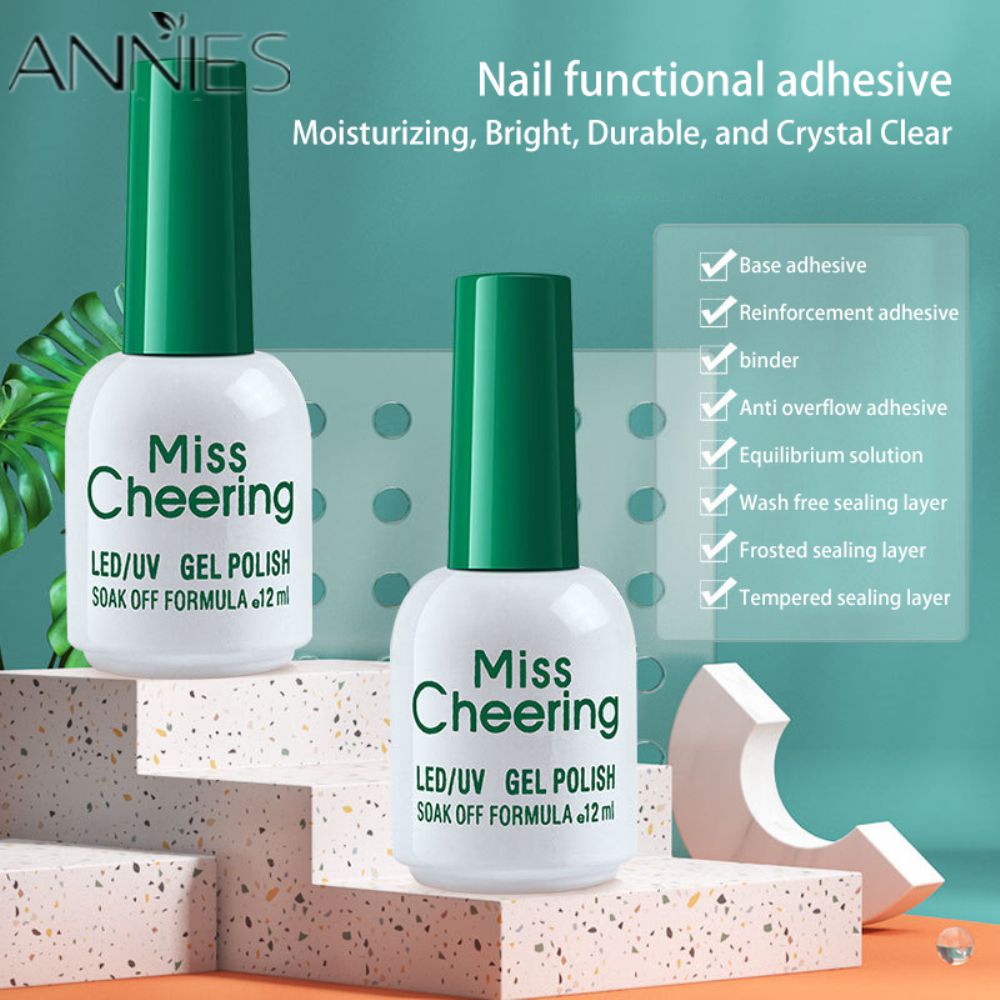 Misscheer Bộ 9 Keo Dán Móng Tay Mờ Không Chứa Chất Nhờn