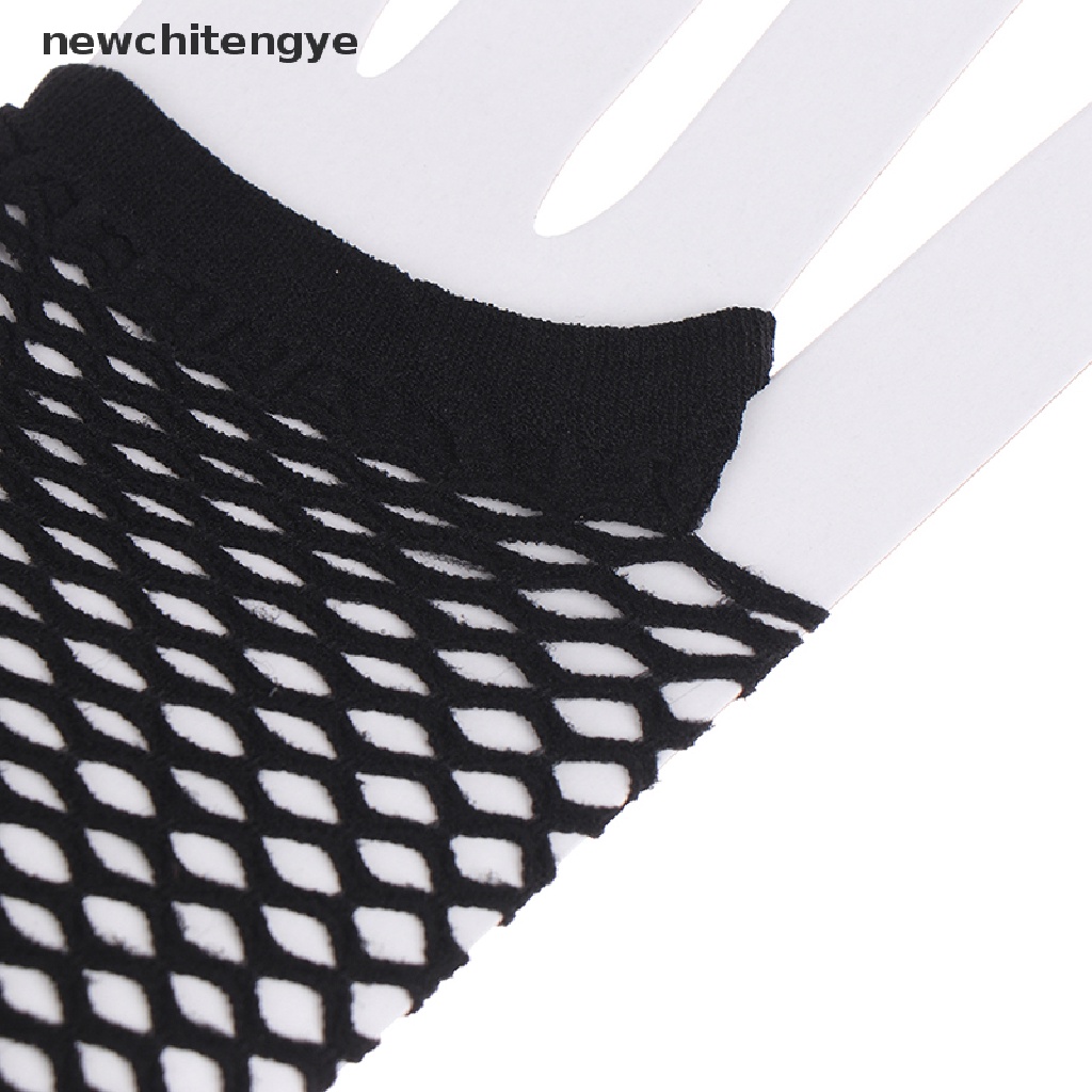 Găng Tay Lưới Dài Hở Ngón Phong Cách Gothic Cho Nữ