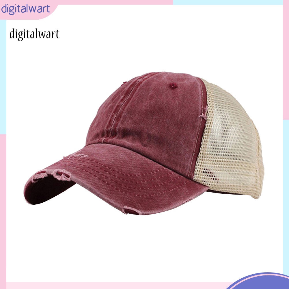 Kỹ Thuật Số| Mũ Lưỡi Trai Phối Lưới Thoáng Khí Chống Tia UV Có Thể Điều Chỉnh Kích Cỡ