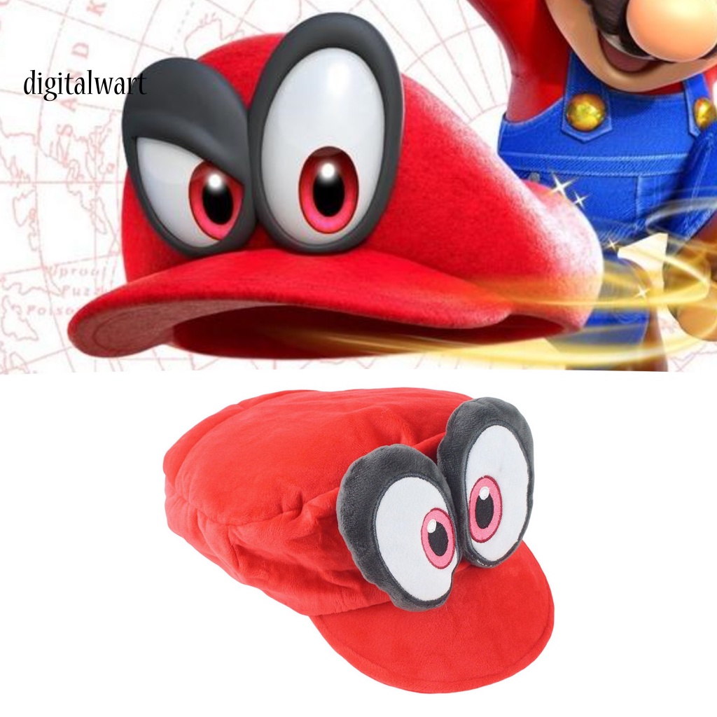 Kỹ Thuật Số| Mũ Vành Ngắn Mềm Mại Họa Tiết Hoạt Hình Phối Màu Tương Phản Giữ Ấm Dùng Hóa Trang