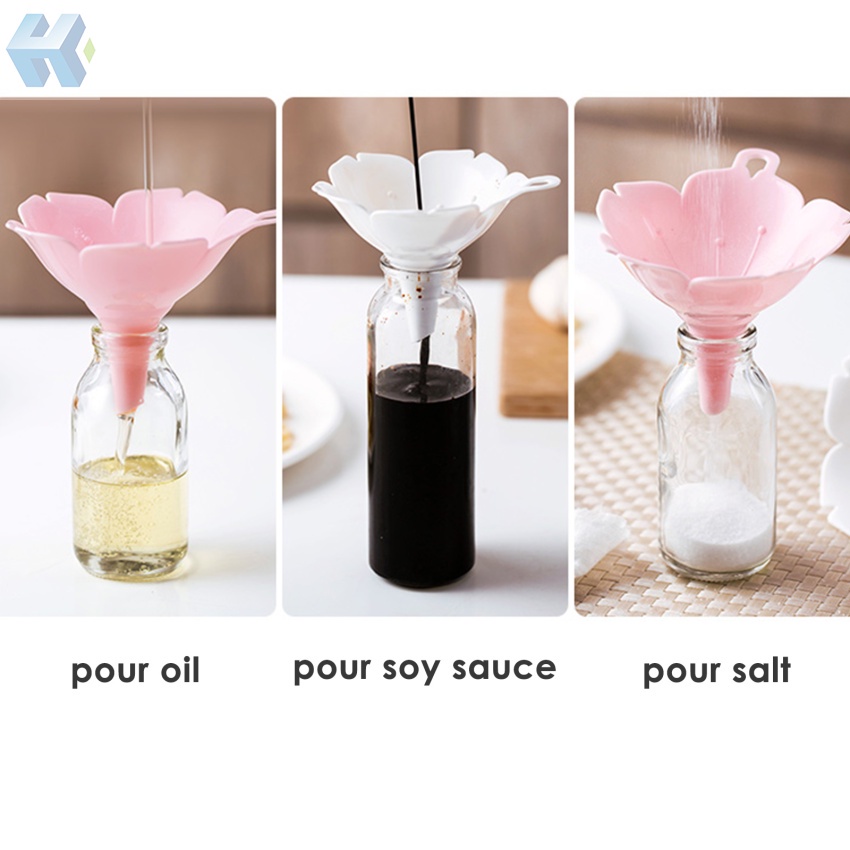 Set 2 Phễu Rót Dầu Bằng Nhựa Dày Dặn Tiện Dụng Cho Nhà Bếp