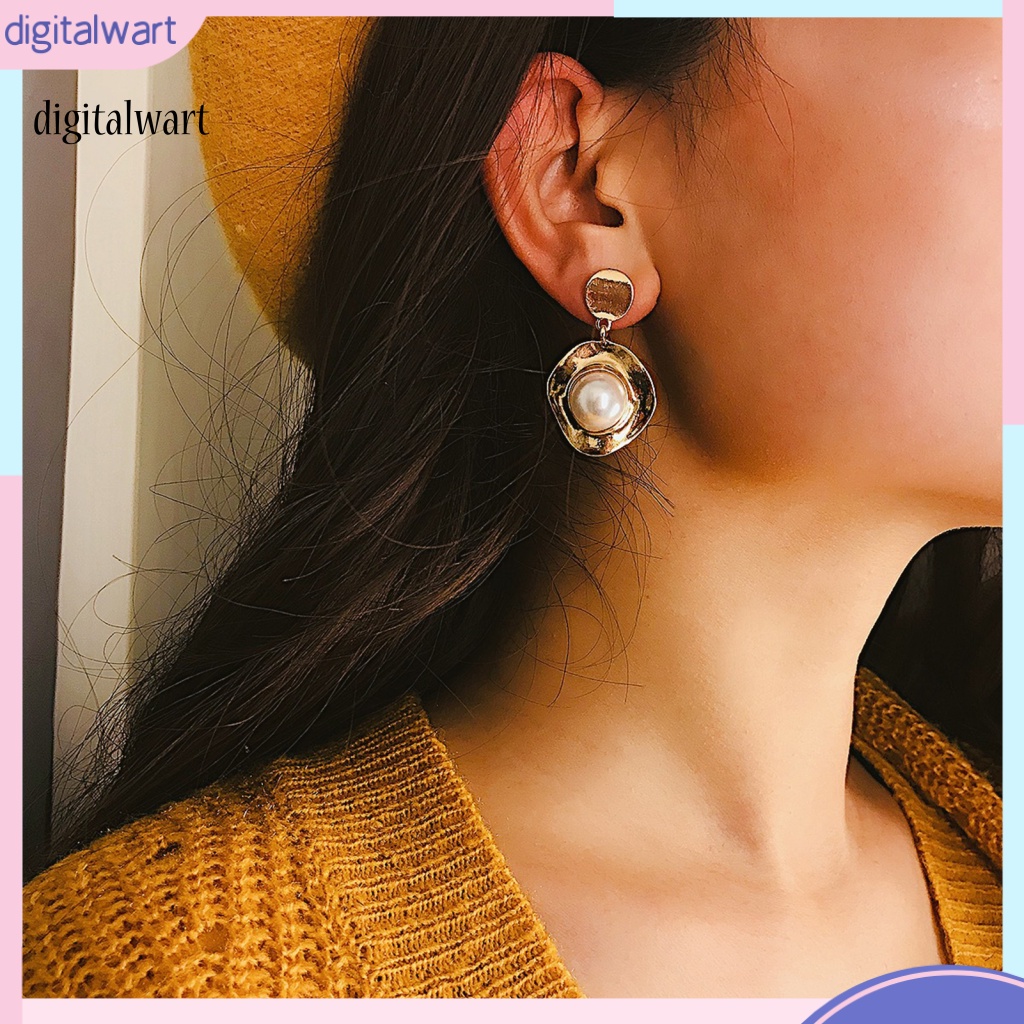 Kỹ Thuật Số| 1 Đôi Bông Tai Hợp Kim Dáng Dài Thời Trang Công Sở