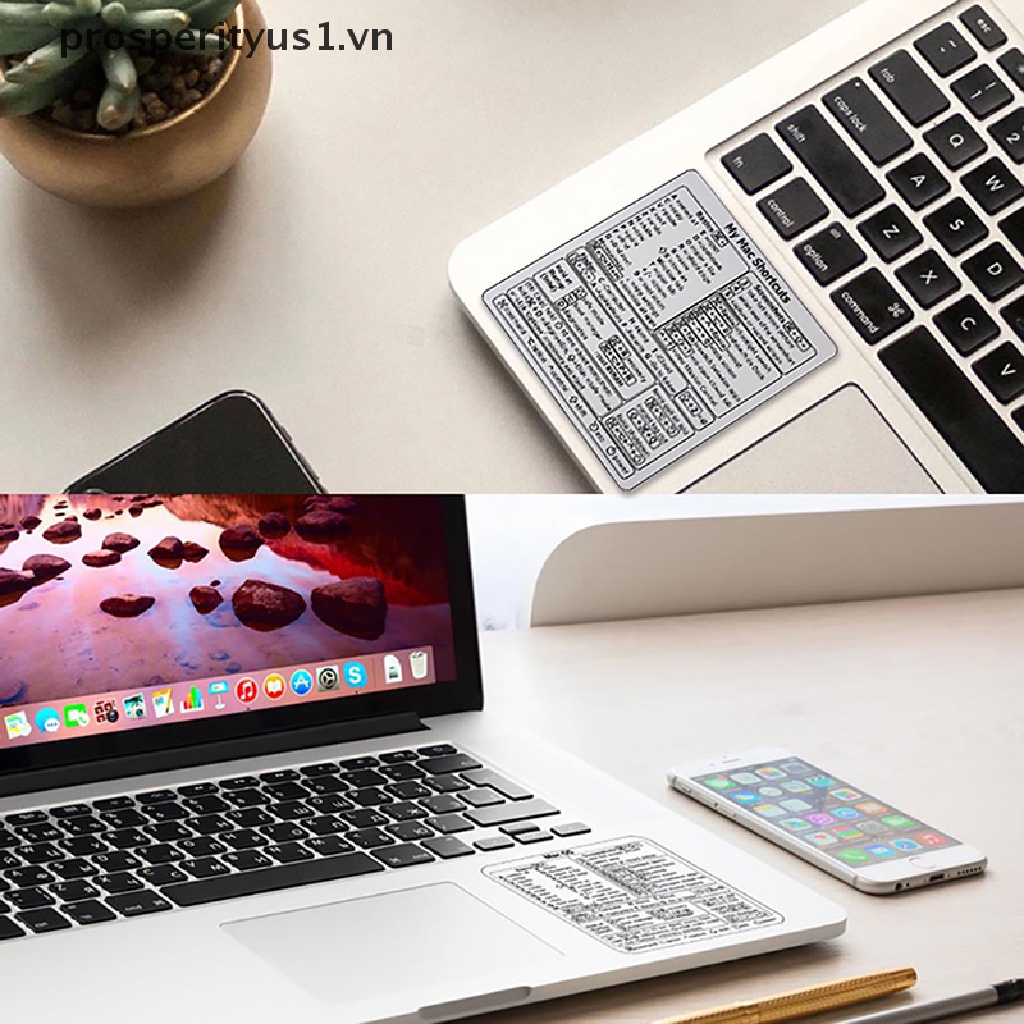 [prosperityus1] Miếng Dán Bàn Phím Tắt Ngắn Cho Windows PC Laptop Máy Tính Để Bàn