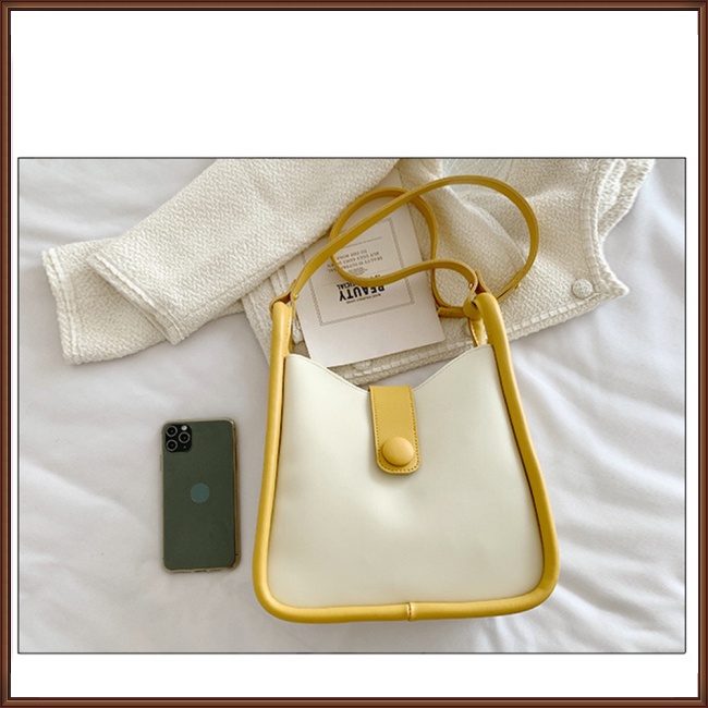 Túi Đeo Chéo Vai Bằng Da Sức Chứa Lớn Màu Trơn Dành Cho Nữ