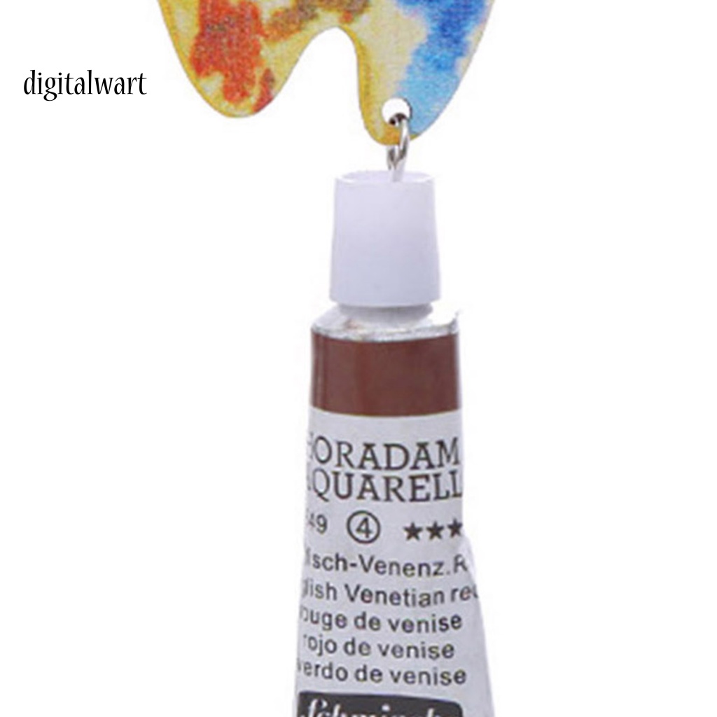 Kỹ Thuật Số| 1 Đôi Bông Tai Treo Nghệ Thuật Bằng Thép Không Gỉ Họa Tiết Bảng Vẽ Thủ Công Nhiều Màu Sắc Tinh Tế Dành Cho Nữ