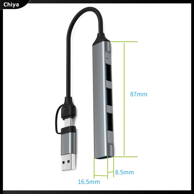 Bộ Chia Cổng Usb Type C Sang Usb3.0 4 Trong 1 Cho Notebook Laptop Điện Thoại Di Động