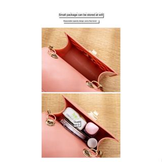 Túi Đeo Chéo Mini Hình Vuông Đính Ngọc Trai Thời Trang Hàn Quốc Mới Cho Nữ