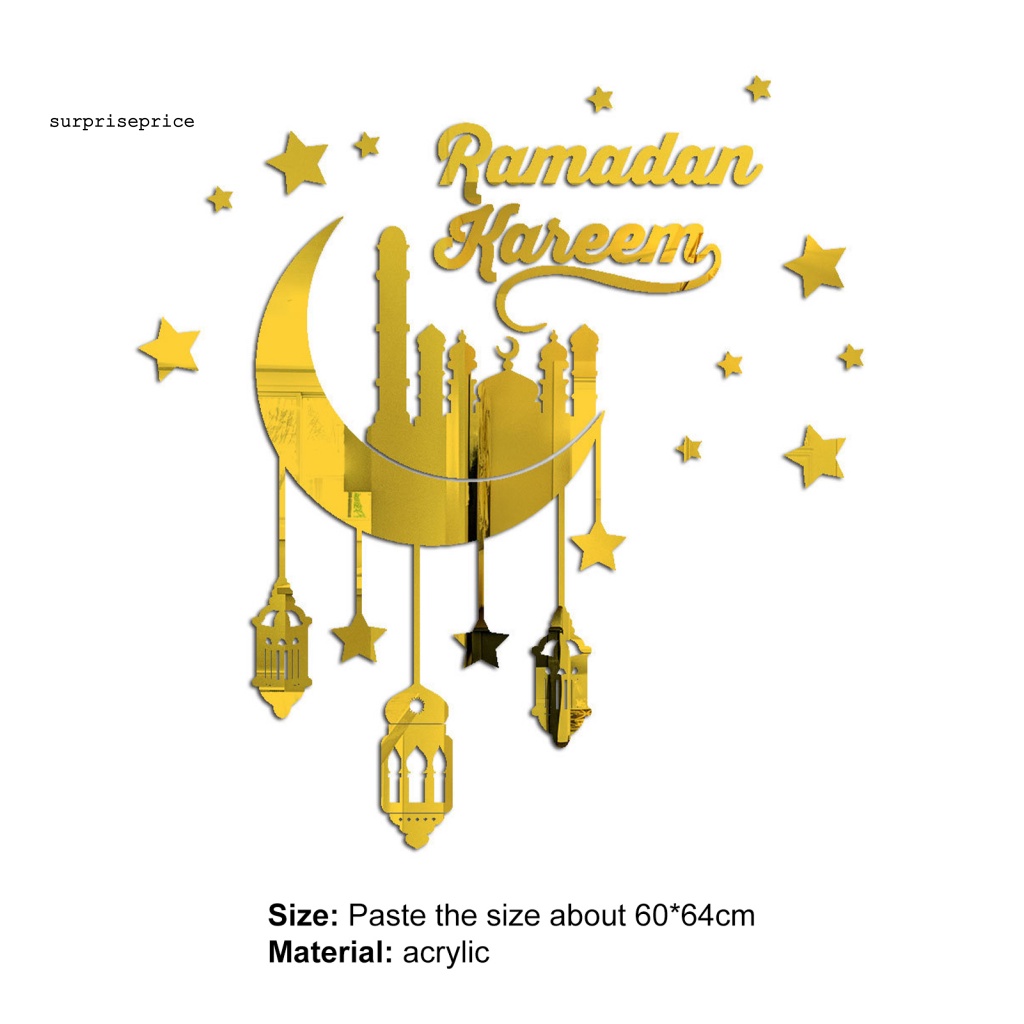 1 Bộ Sticker Dán Tường Bắt Mắt 3D Bằng Acrylic Chống Nước Trang Trí Nhà Cửa