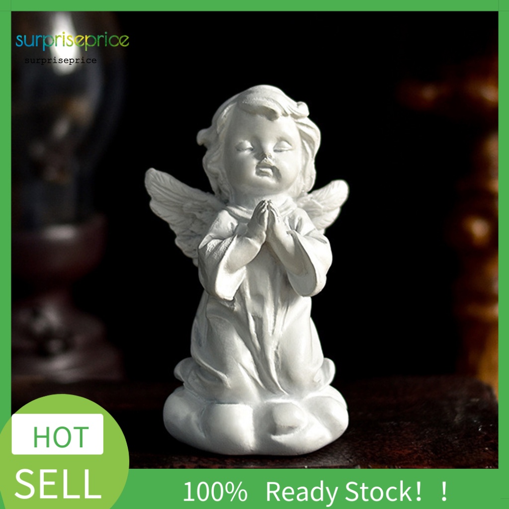 Spa Cherubs Mô Hình Tượng Cô Gái Nhỏ Đang Cầu Nguyện Nhân Tạo Phong Cách Bắc Âu Trang Trí Văn Phòng