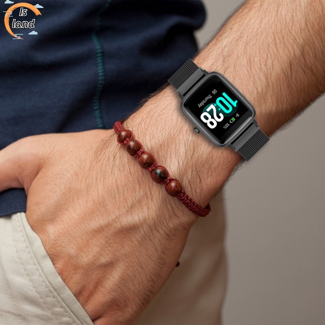 Dây Đeo Đồng Hồ Bằng Thép Không Gỉ Dạng Lưới 19mm Tháo Gỡ Nhanh Có Thể Điều Chỉnh Độ Dài