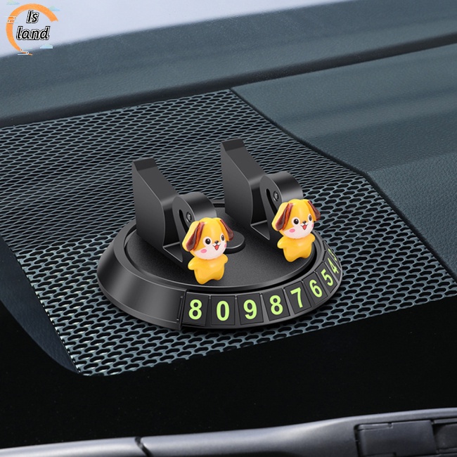 Giá Đỡ Biển Số Xe Hơi Tự Dính Xoay 360 Độ In Họa Tiết Hoạt Hình Dễ Thương