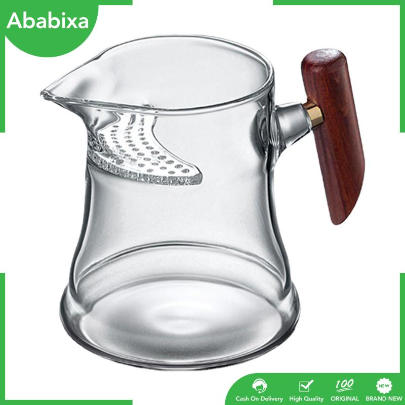 Ấm Trà Thủy Tinh Trong Suốt Có Tay Cầm Cách Nhiệt 400ml