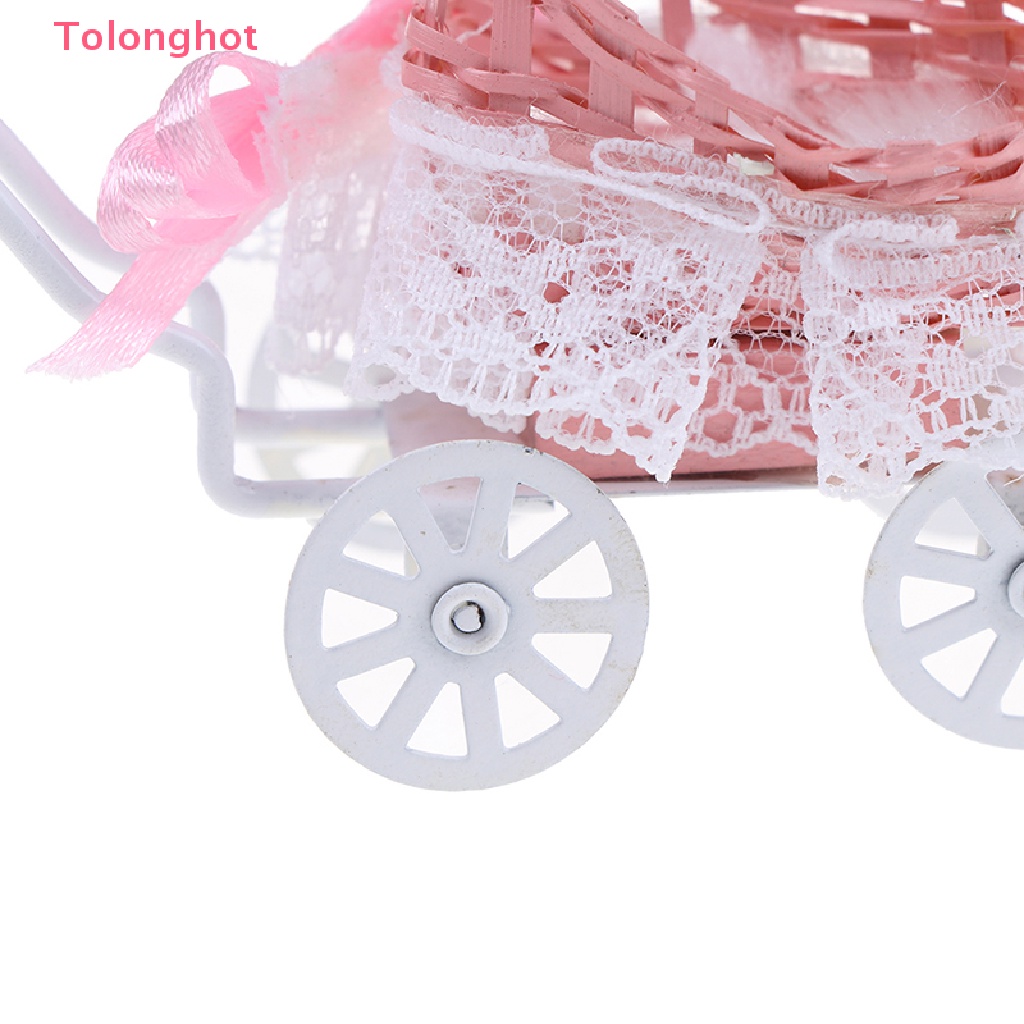 1 Mô Hình Xe Ngựa Gỗ Mini Tỉ Lệ 1: 12 Trang Trí Nhà Búp Bê