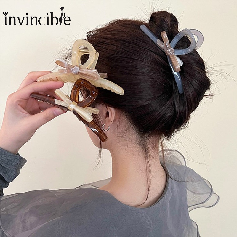 Kẹp Tóc Càng Cua / Kẹp Tóc Hình Cá Mập Bằng Acrylic Kiểu Vintage