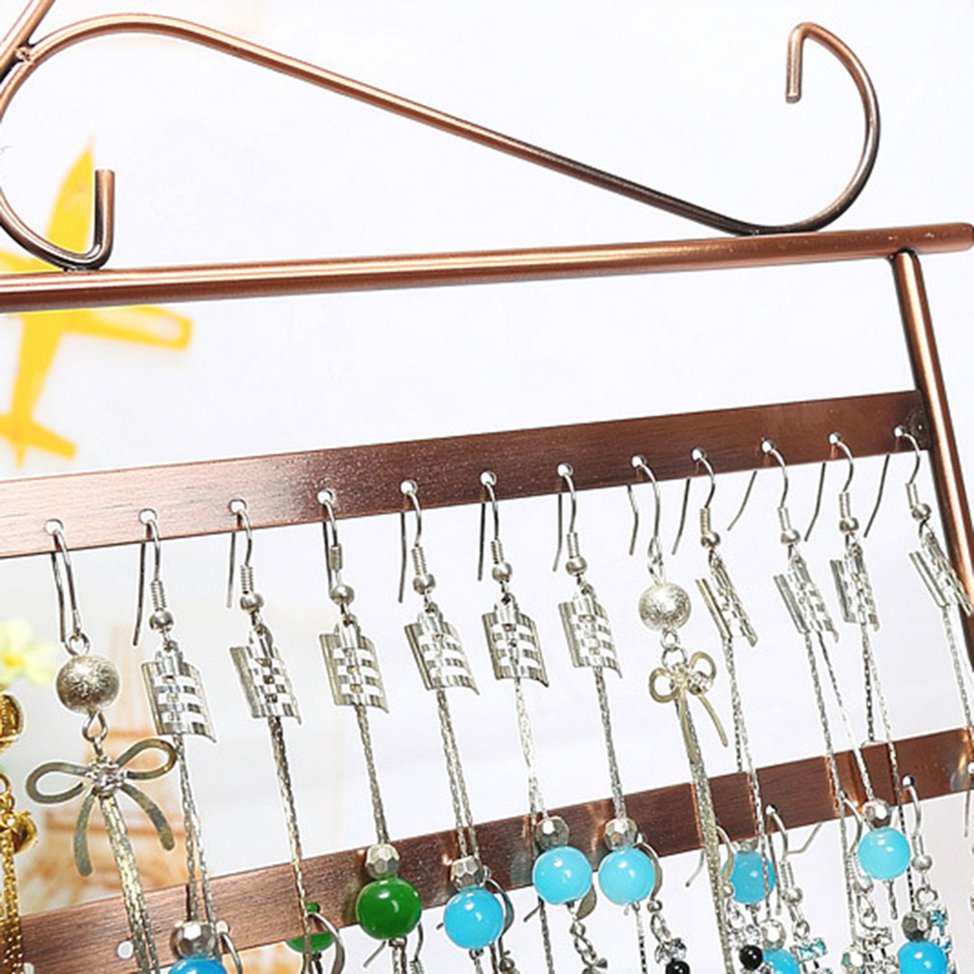 72 Hole Earrings Ear Studs Display Holder Stand Jewelry Organizer Rack