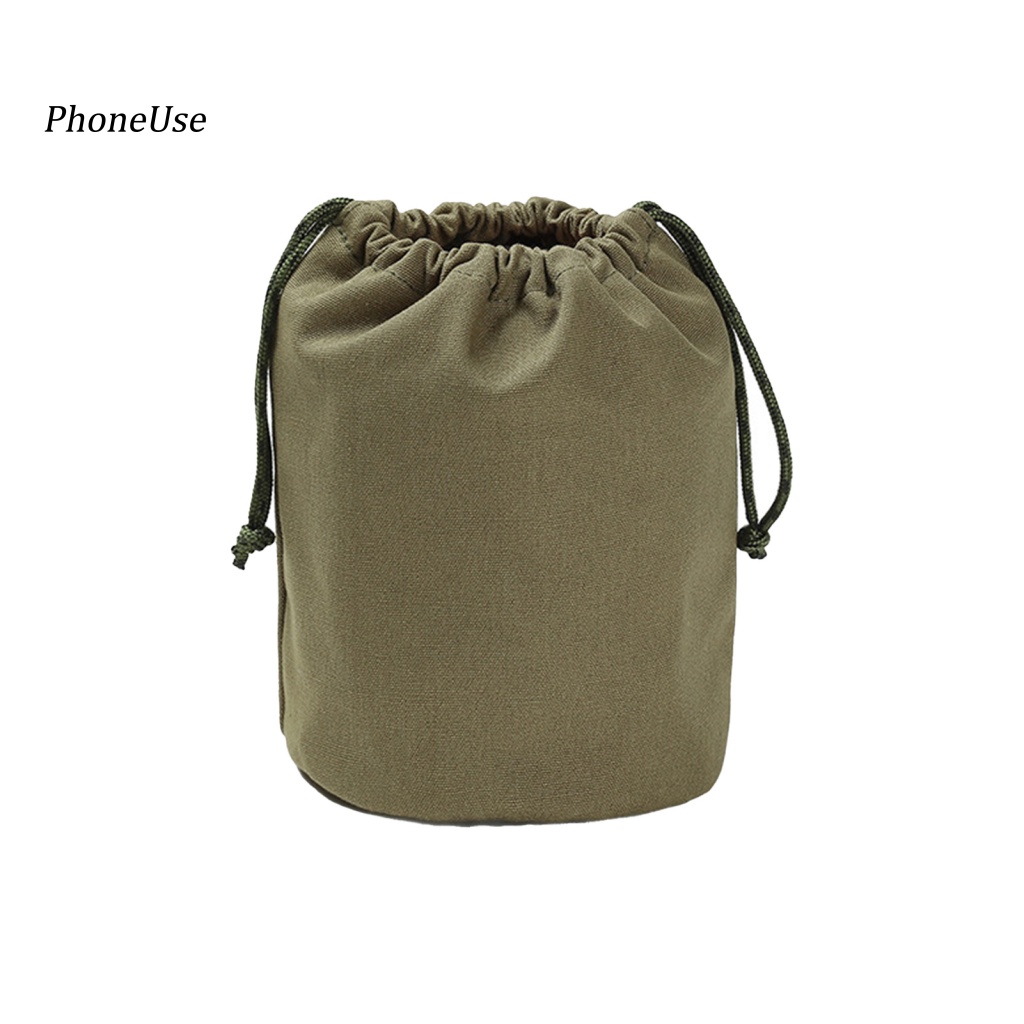 Túi Dây Rút Chất Liệu Da PU Chống Trầy Xước Sức Chứa Lớn Dùng Đi Cắm Trại
