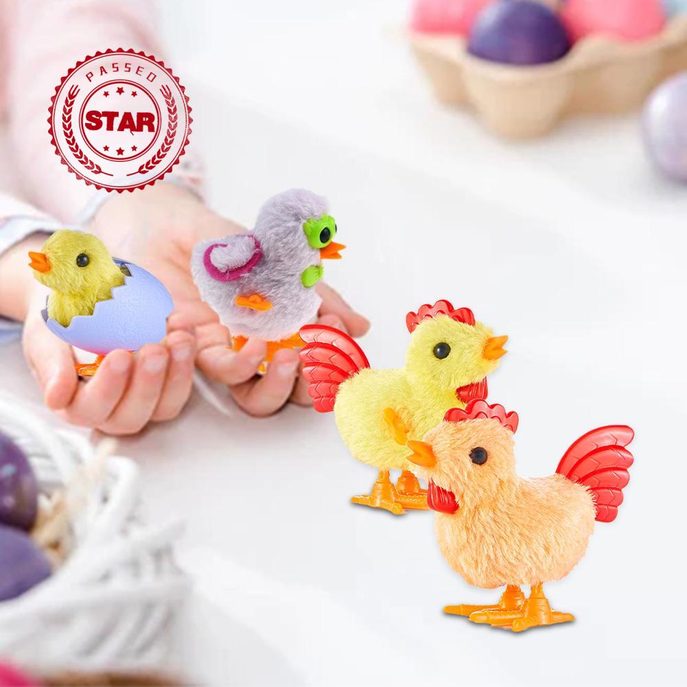 Đồ Chơi Gà Nhồi Bông Hoạt Hình Sử Dụng Dây Cót Y4D6 Dành Cho Mèo Cưng