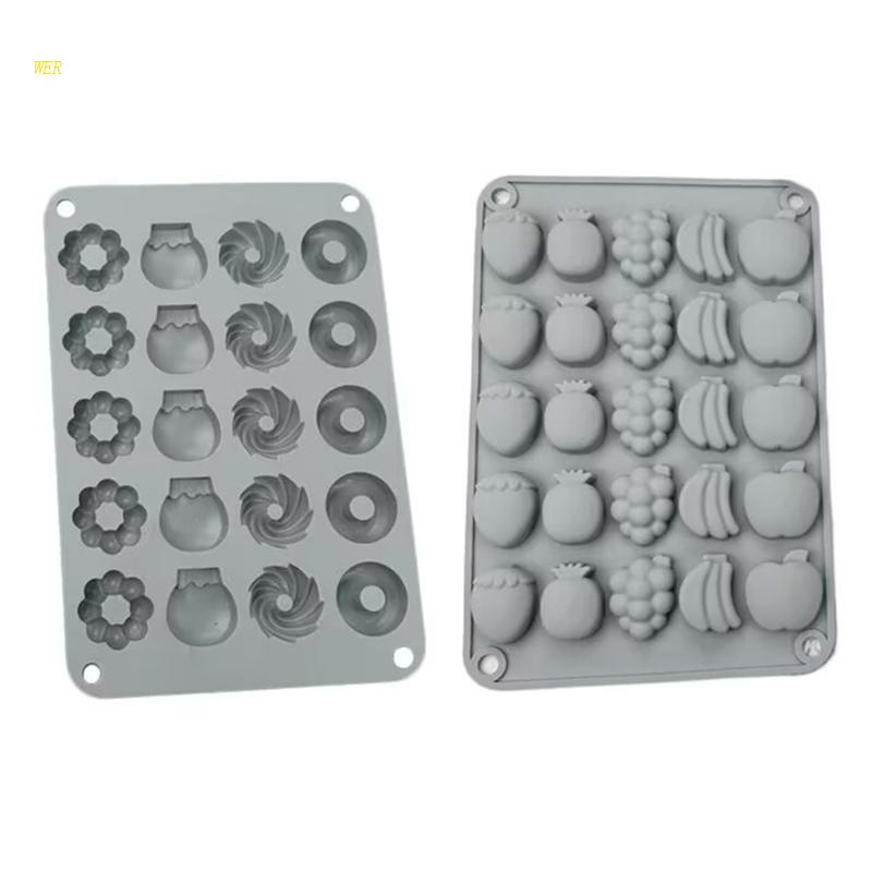 Khuôn Silicone Làm Bánh Kẹo / Sô Cô La Hình Trái Cây