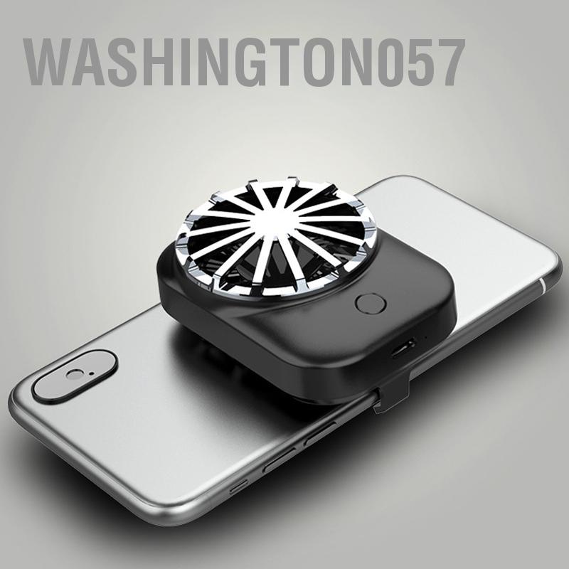 Washington057 Điện Thoại Di Động Làm Mát Quạt Tản Nhiệt Game USB Không Dây Lưng Kẹp Thoáng Gió Có Thể Điều Chỉnh