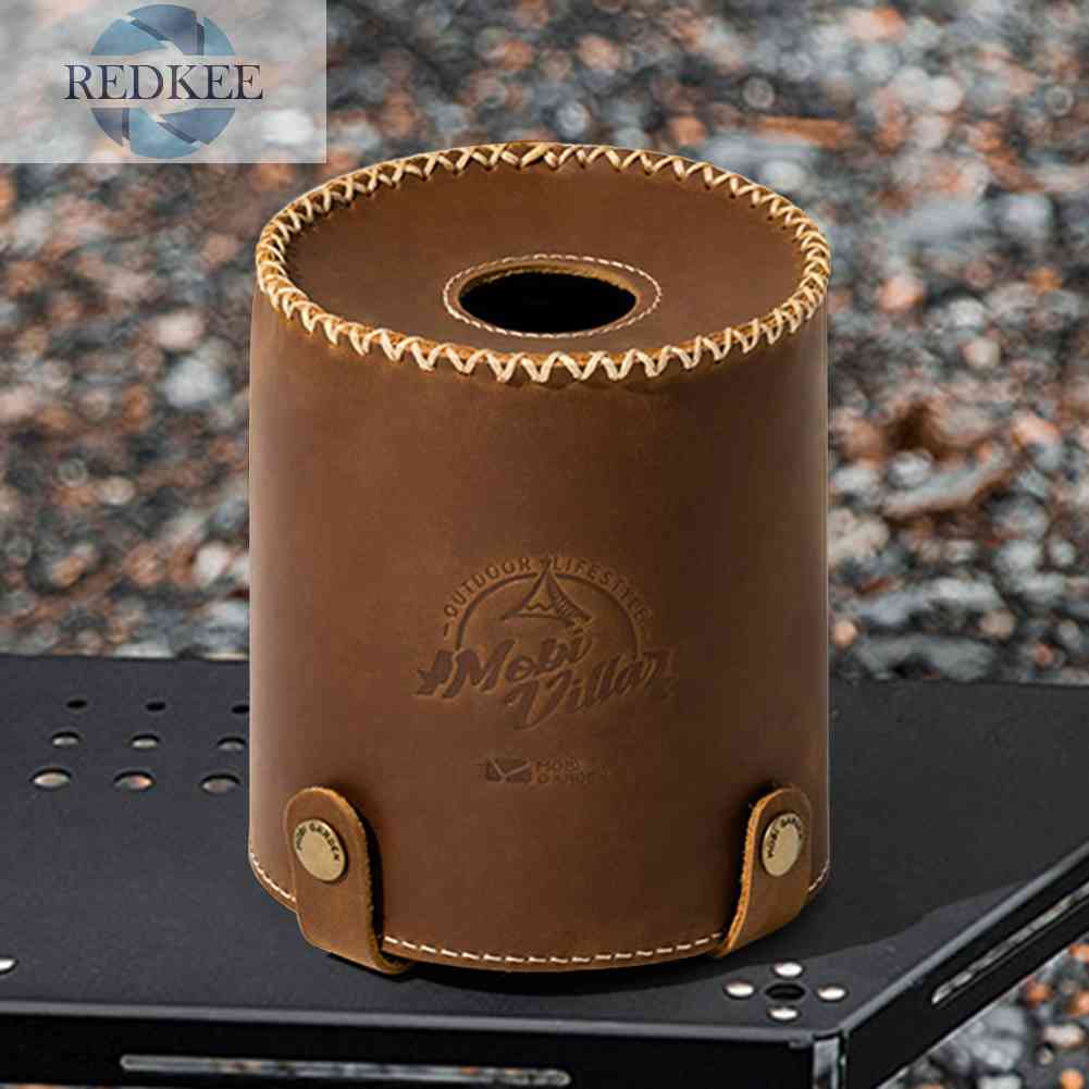 Vỏ Bọc Bình Gas Bằng Da Bò Bền Chống Bụi Cổ Điển Cho Hoạt Động Ngoài Trời