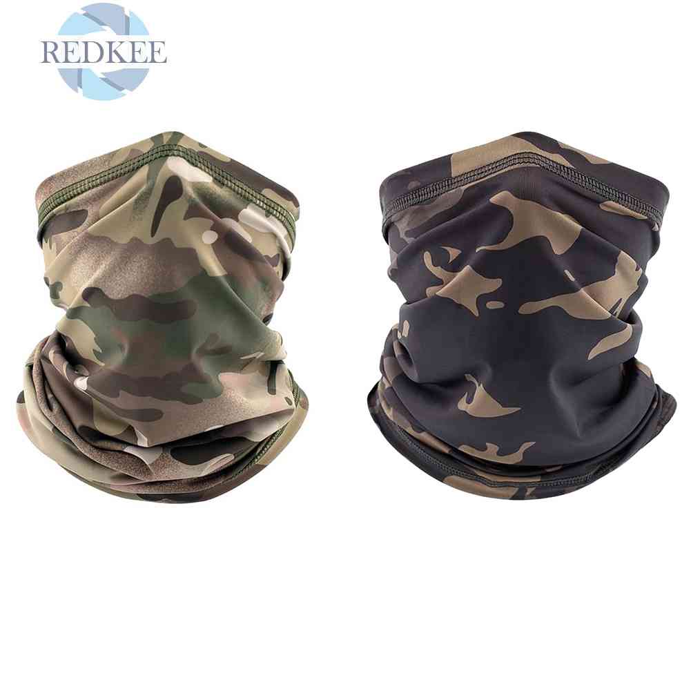 Khẩu Trang Che Phủ Cổ Họa Tiết Rằn Ri Dùng Khi Đạp Xe Ngoài Trời