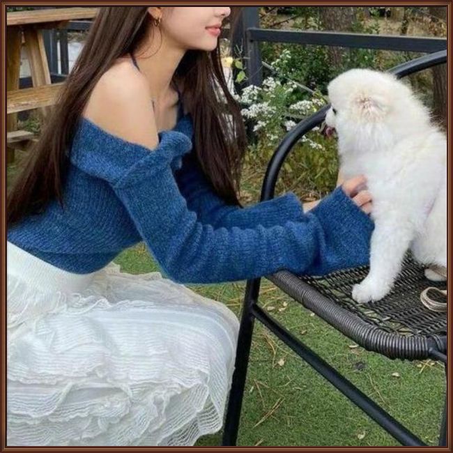 Bộ Áo Dệt Kim Không Tay 2 Dây Màu Sắc Trơn Dành Cho Nữ