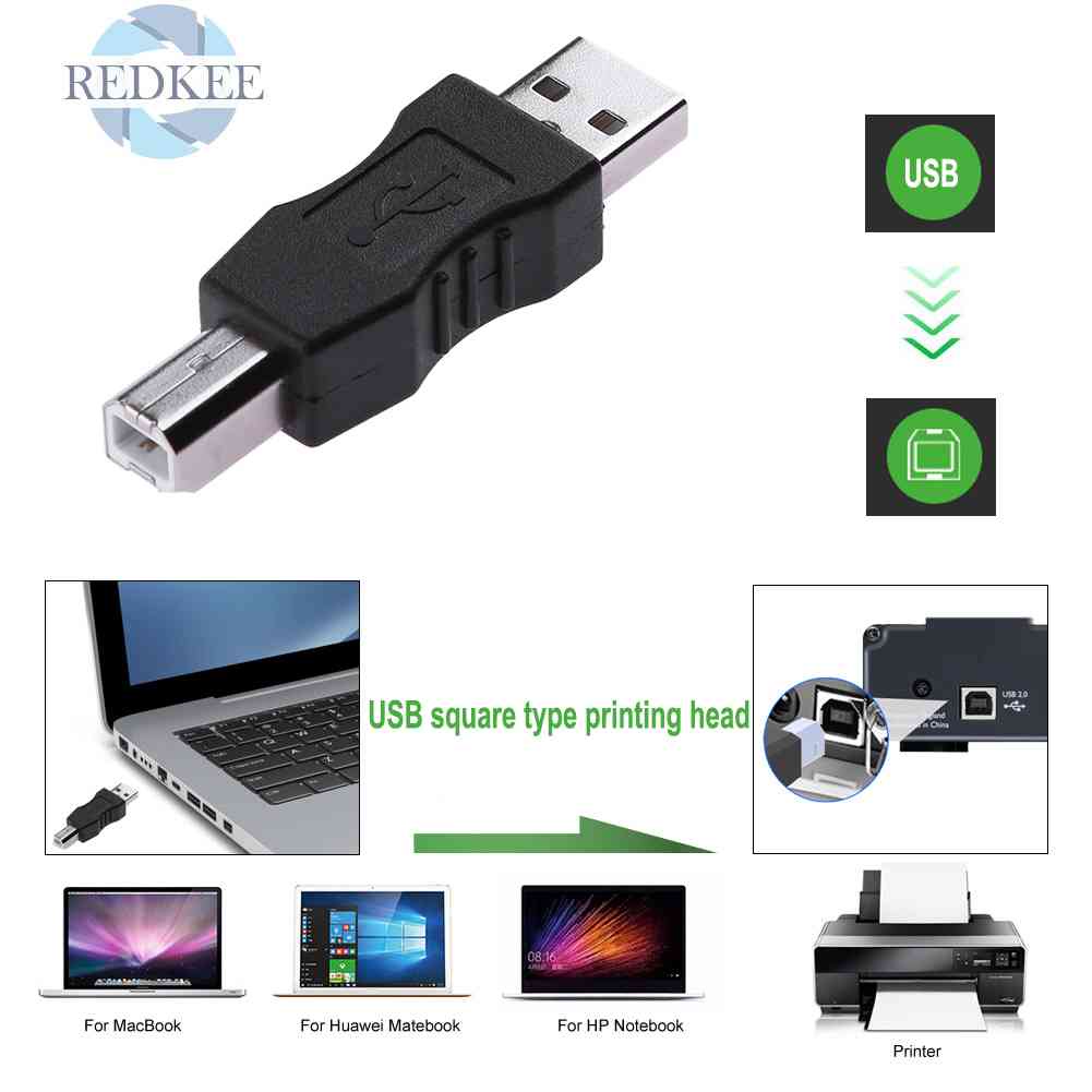 Đầu Chuyển Đổi USB Type A Đực Sang USB Type B Đực