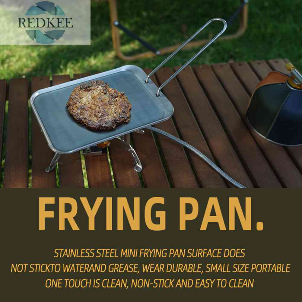 Đĩa Nướng Bbq Bằng Thép Không Gỉ Có Tay Cầm Có Thể Tháo Rời Tiện