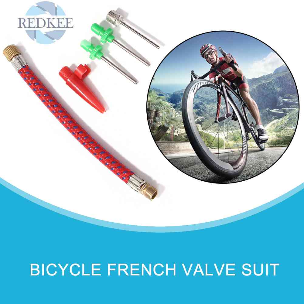 Set 5 Đầu Chuyển Đổi Ống Bơm Hơi Lốp Xe Đạp &amp; Bóng Rổ