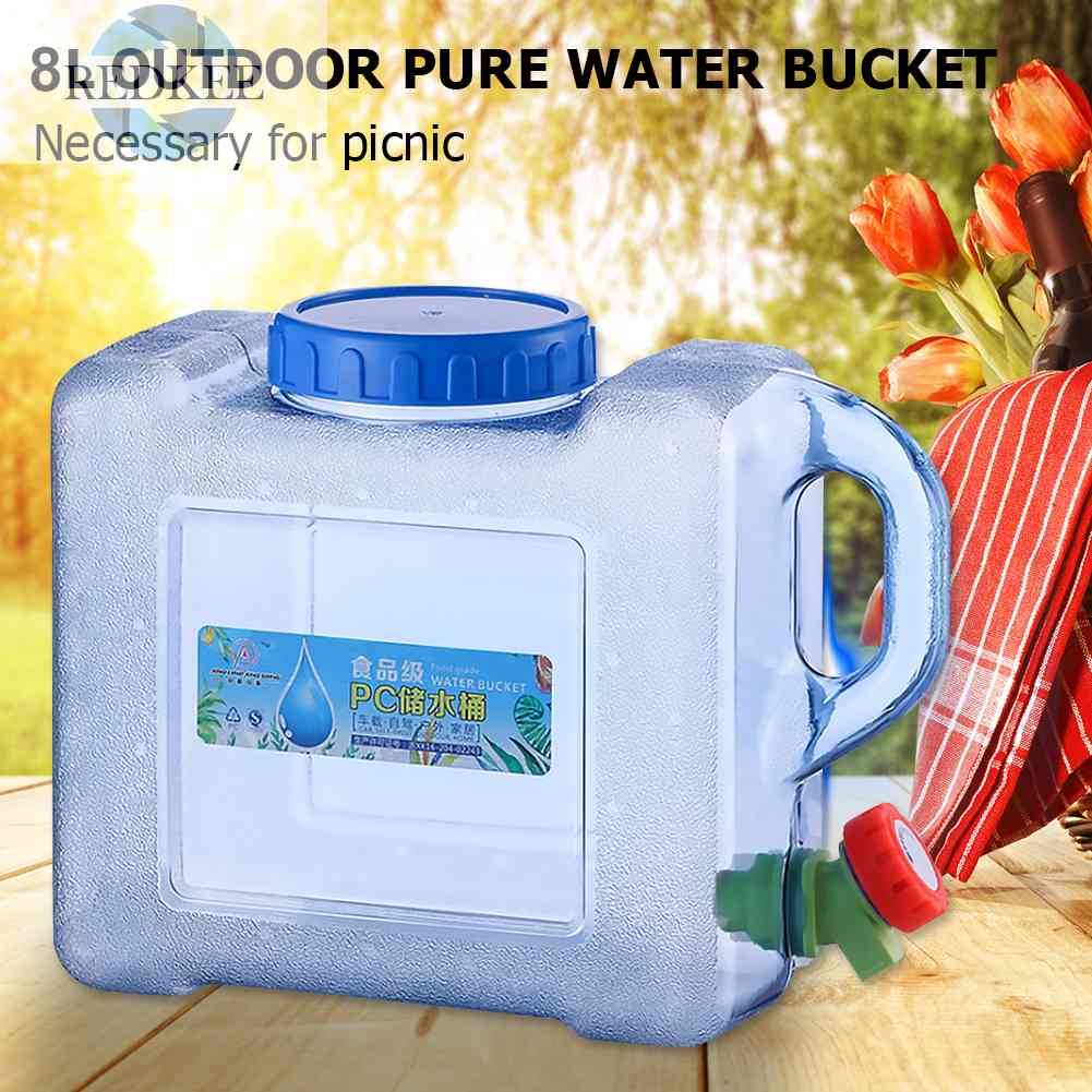 Bình Đựng Nước Dung Tích 7.5L / 8L / 10L / 15L Tiện Dụng Mang Theo Du Lịch Dã Ngoại
