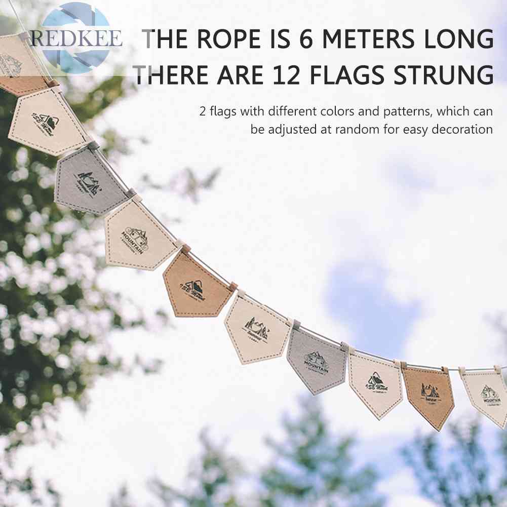 Cờ Bằng Vải Nỉ Gọn Nhẹ Kèm Dây Có Thể Điều Chỉnh Dùng Khi Đi Cắm Trại