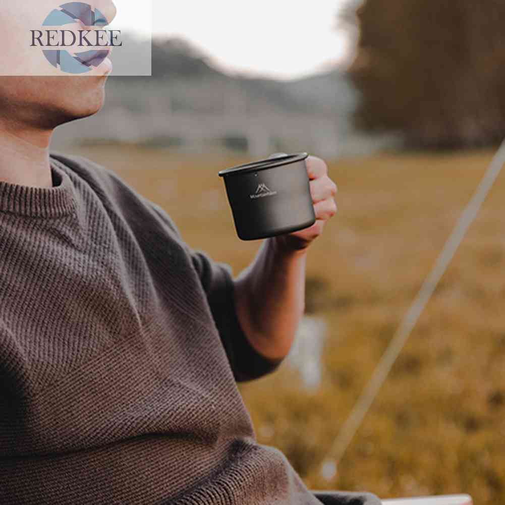 Cốc Uống Nước Cắm Trại Có Tay Cầm Có Thể Gấp Gọn Tiện Dụng