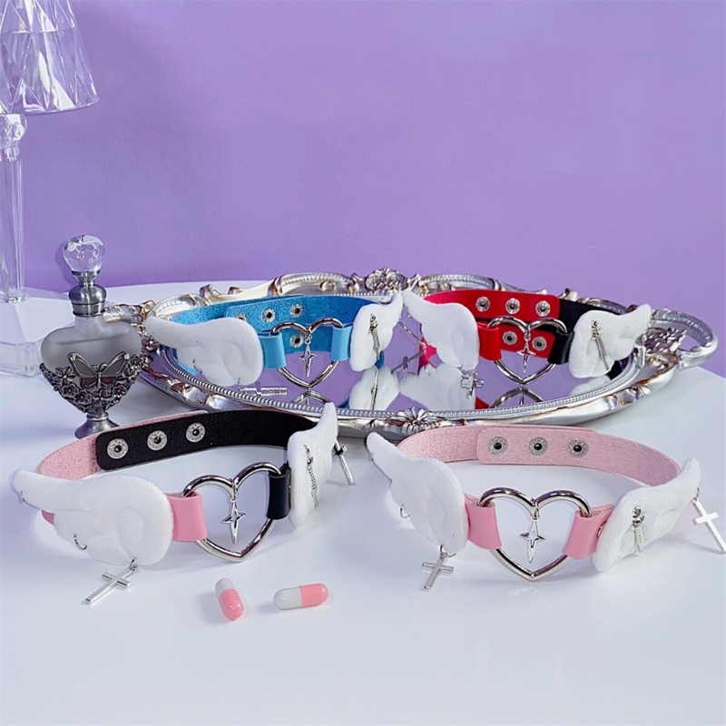 Vòng Cổ Choker Mặt Hình Cánh Thiên Thần