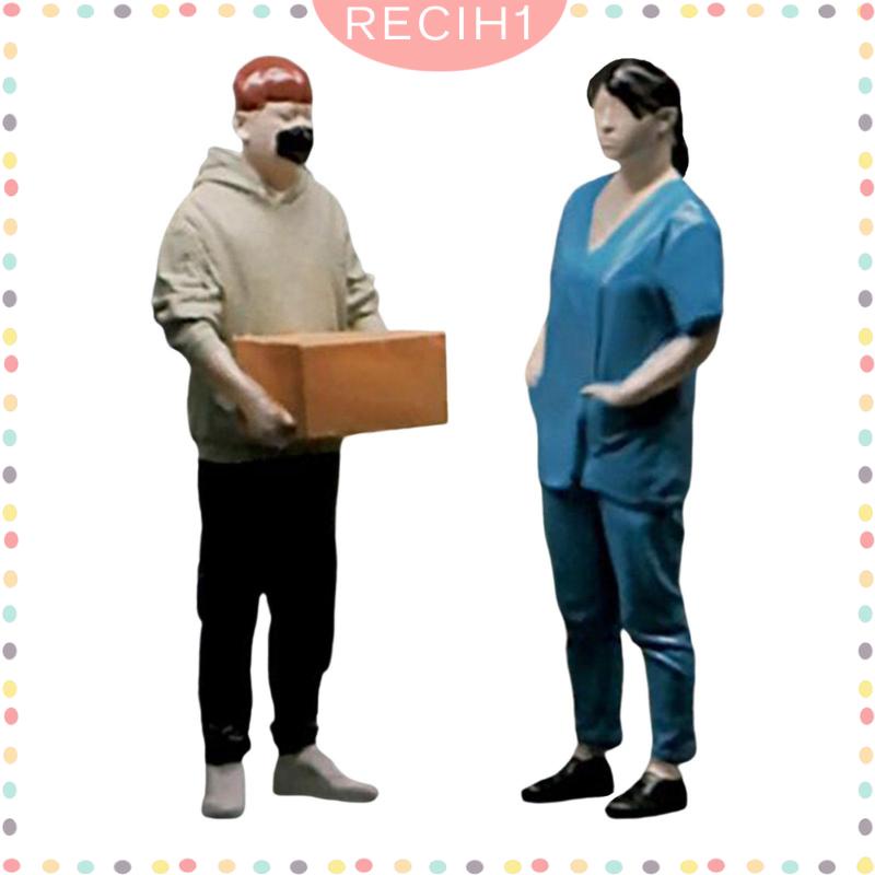 Mô Hình Người Bằng Nhựa Resin Tỉ Lệ 1 / 32 Trang Trí Nhà Búp Bê