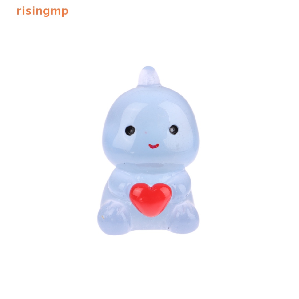 Set 10 Mặt Dây Chuyền Hình Khủng Long Hoạt Hình Màu Dạ Quang DIY