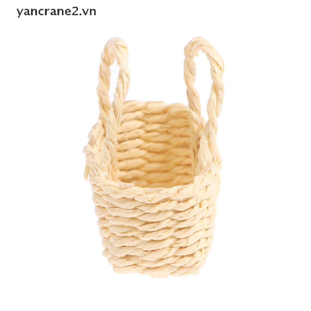Giỏ Đan Mây Đựng Thực Phẩm Rau Củ Quả Thu Nhỏ Tỷ Lệ 1 / 12 Dùng Để Trang Trí Nhà Búp Bê yancrane2.vn