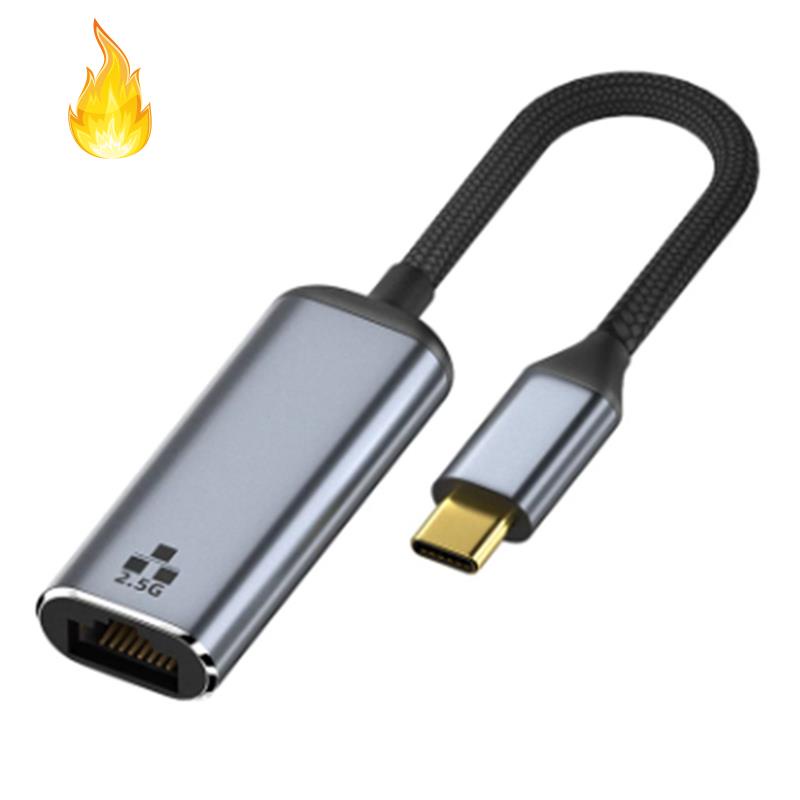 Cáp ChuyểN ĐổI 2.5G Ethernet 2.5 Gigabit Type C Sang Lan RJ45 Cho MacBook IPad Pro / USB 3.0