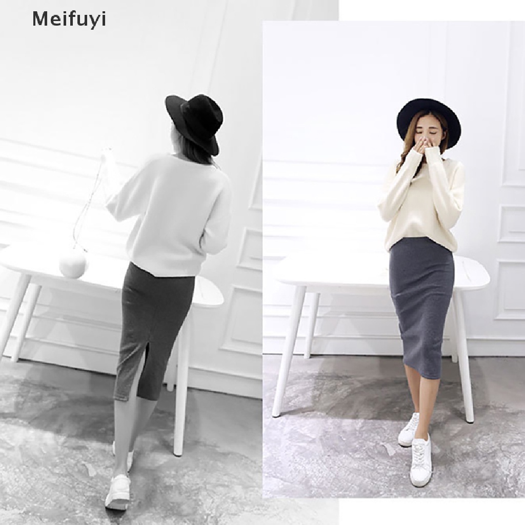 Chân Váy Bút Chì Dệt Kim Ôm Dáng Xẻ Tà Quyến Rũ Thời Trang 2023 Cho Nữ