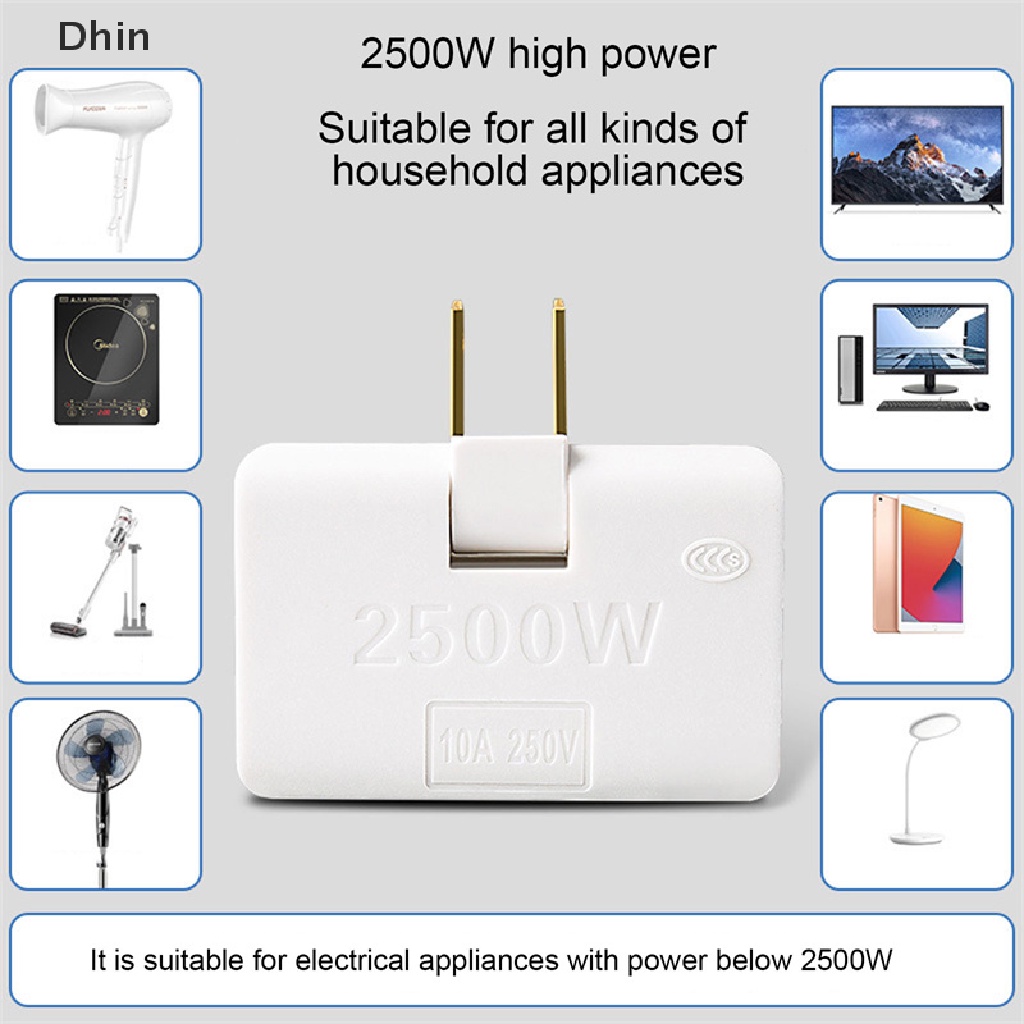 Phích Cắm Chuyển Đổi Một Trong Ba 180 Độ Mini Đa Năng