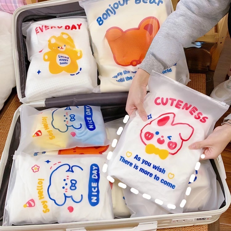 1 Túi Đựng Đồ Trang Điểm / Vớ / Mỹ Phẩm Cỡ Lớn Chống Bụi / Thấm Nước Tiện Dụng Mang Theo Du Lịch