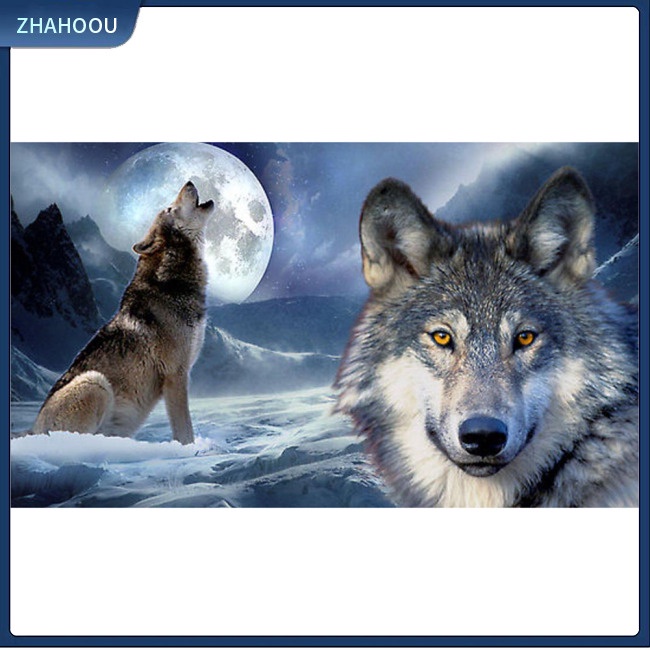 ☃Nhà Cửa☃ Sticker Dán Kính Chắn Gió Phía Sau Xe Suv Hình Sói Tribe Totem