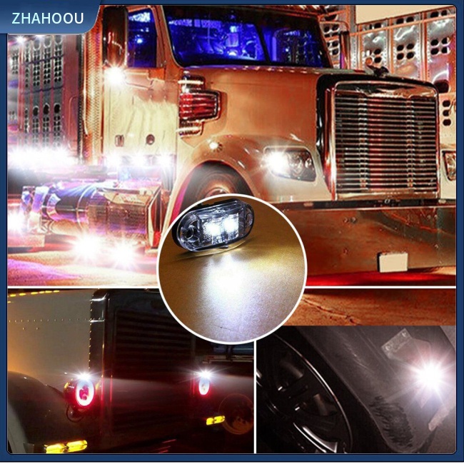 ☃Nhà Cửa☃ Set 10 Đèn Xi Nhan 2.5 Inch Hình Oval Cho Xe Tải