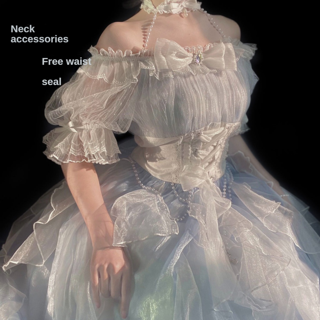 Đầm Cưới Một Dây Phong Cách lolita Thời Trang Mùa Hè Cho Nữ