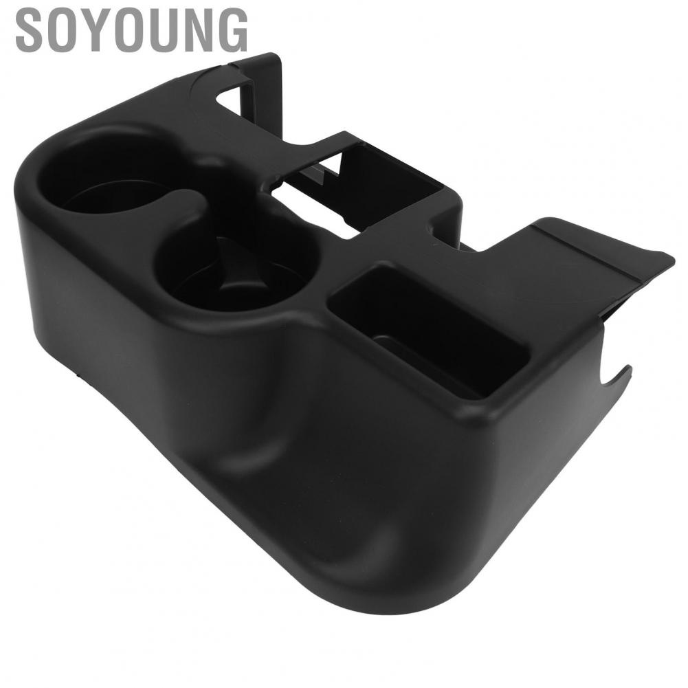 Soyoung Armrest Cupholder  Center Console Add On Cup Holder Direct Fit SS281AZAA Easy Clean  for Cars