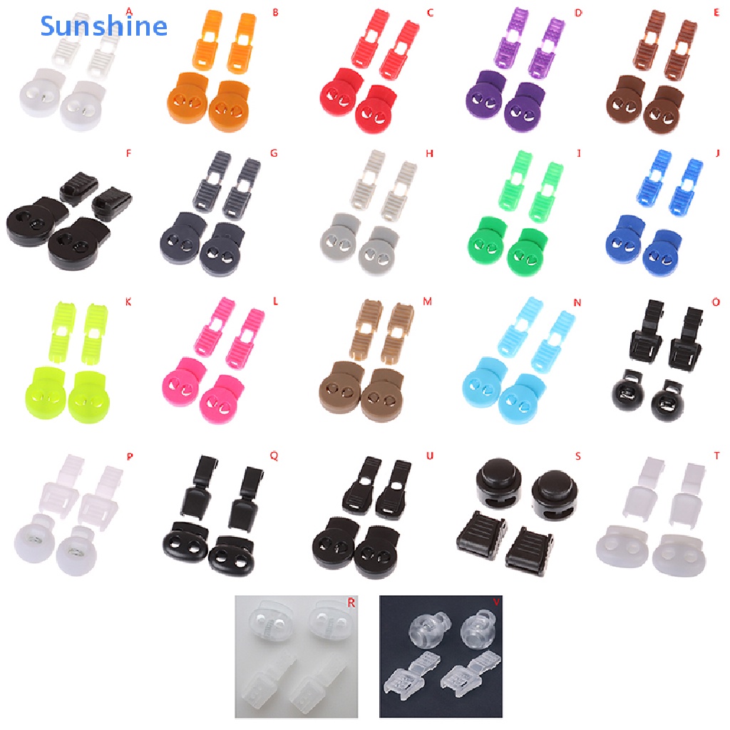 1 Cặp Khóa Dây Giày Co Giãn Không Cần Buộc Tiện Dụng