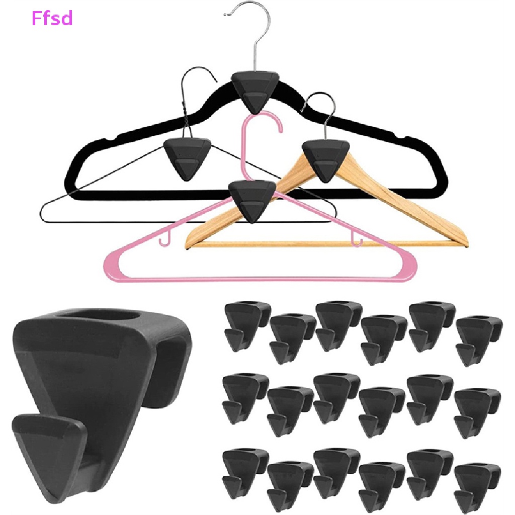 Bộ 12 / 18 Móc Nối Quần Áo Tiết Kiệm Không Gian Tiện Dụng